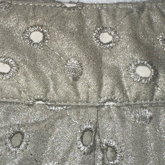 2 for $26 Boden Limited Edition Eyelet Lace Skirt Pleated Iridescent 6 READ - Picture 7 of 11